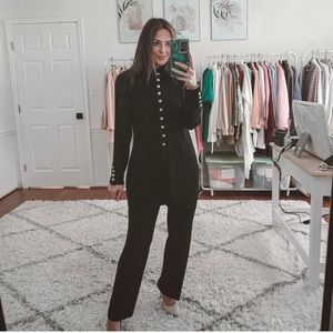 St. John black 2pcs pant suit